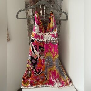 Alice and Trixie Silk Halter Dress